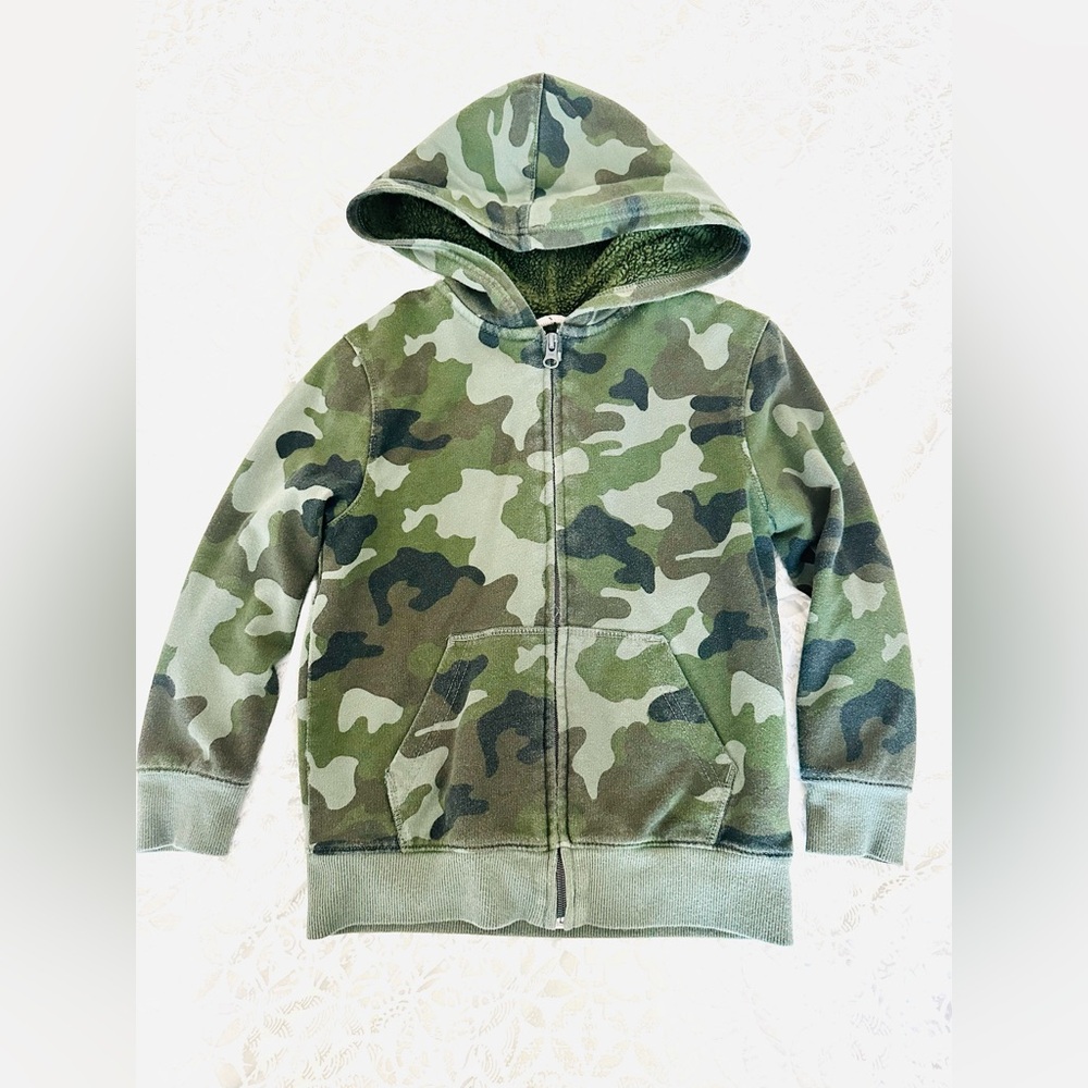 Cat and Jack Camo Kids Hoodie - Size X Small 4-5